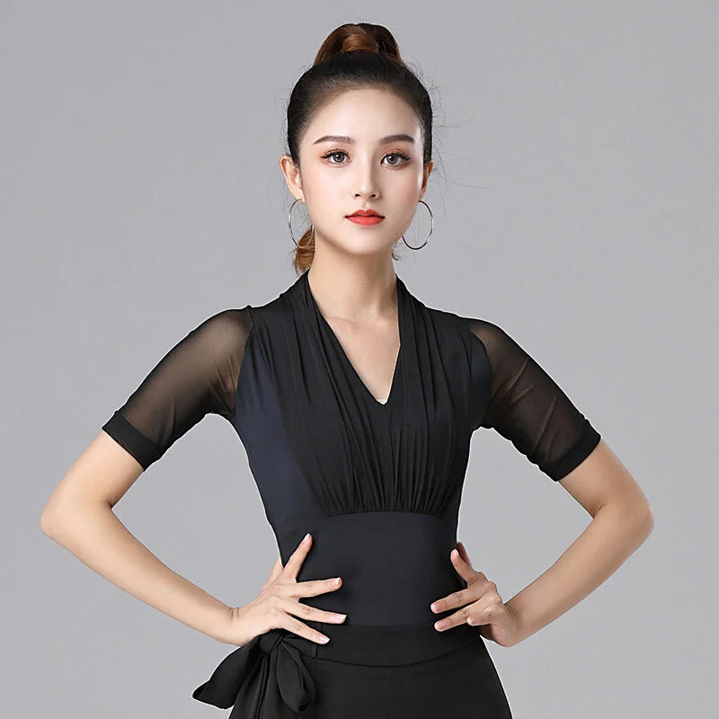 

Ballroom dance clothing Latin dance clothes top women's modern dance practice clothes one-piece