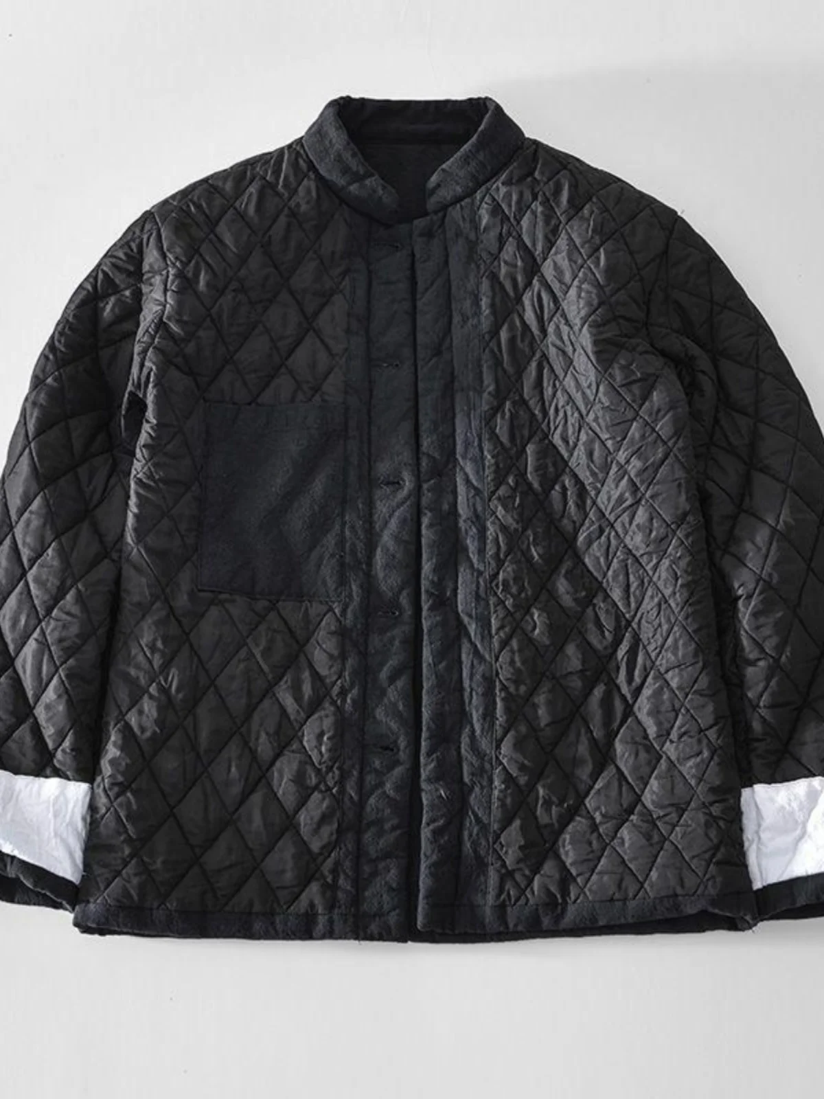 

Thiened китайская зимняя хлопковая куртка, теплая повседневная свободная мужская куртка с воротником-стойкой, ретро модная городская молодежная верхняя одежда