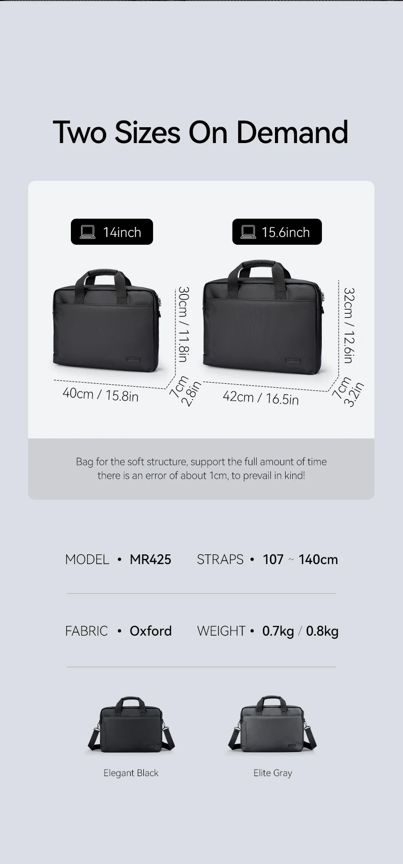 MARK RYDEN Oxford Laptop Briefcase 15.6'' Water Resistant Crossbody Tote Bag for Office Commute