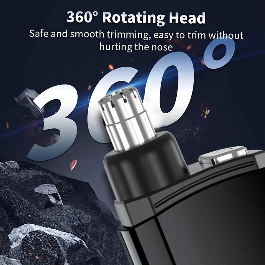 ماكينة تشذيب شعر الأنف المحمولة القابلة لإعادة الشحن، ماكينة تشذيب شعر الأنف بدون ألم للرجال والنساء #5