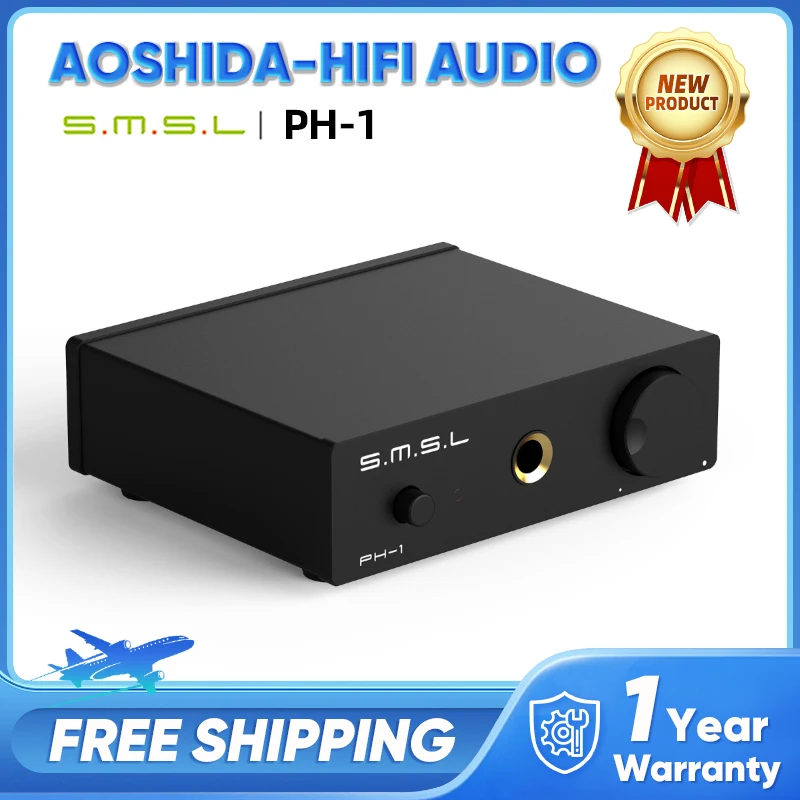 

SMSL PH-1 vinyl player HiFi MM cartridge power amplifier custom headphone power amplifier decoder