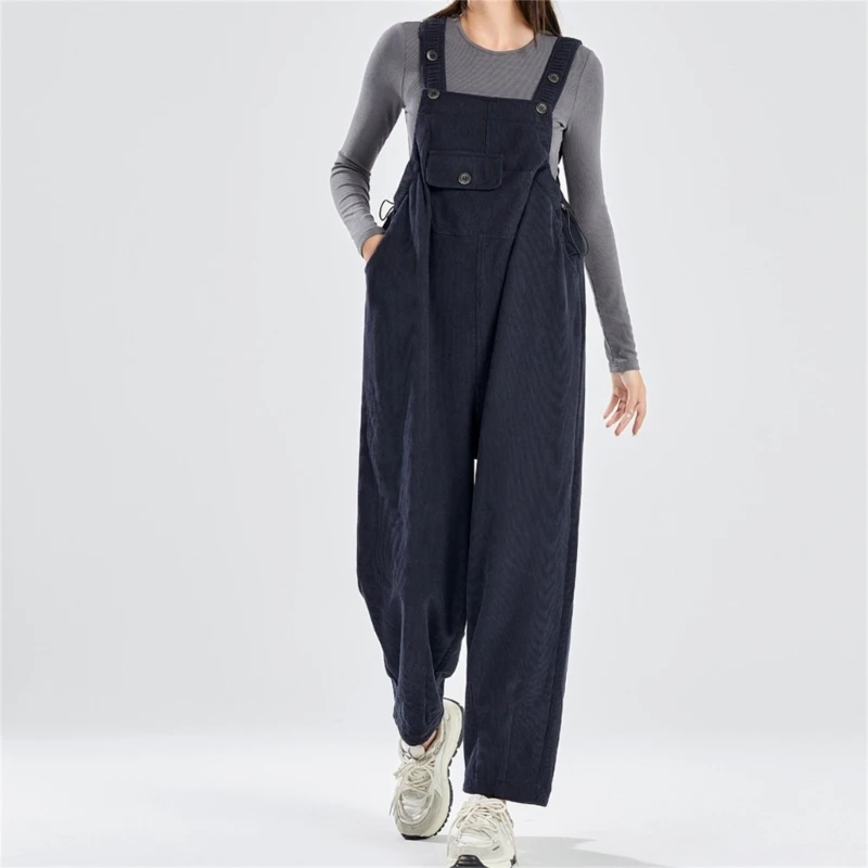 Thermal Insulated Pregnancy Overalls Expandable Belly Panel Fleece Interior 425F