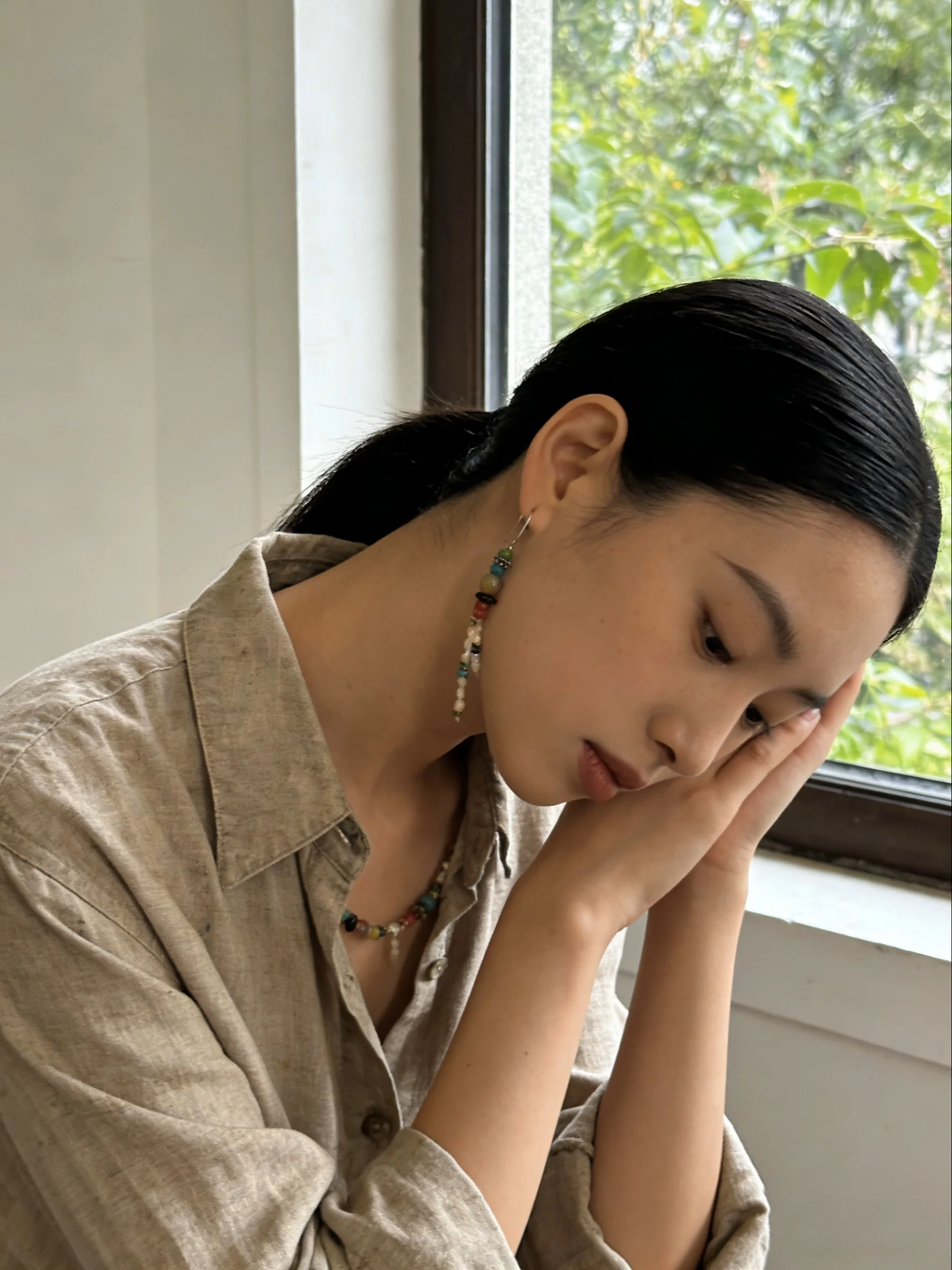 

Серьги-подвески ручной работы из стерлингового серебра 925 пробы с натуральным жемчугом, бирюзой и восковыми бусинами, уникальные многослойные украшения с драгоценными камнями, подарок