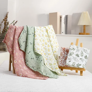 5 adet/takım bebek besleme önlükler Muslin100 % pamuk kundak besleme Burp bez yenidoğan yumuşak pamuklu bebek battaniyesi 60*60cm