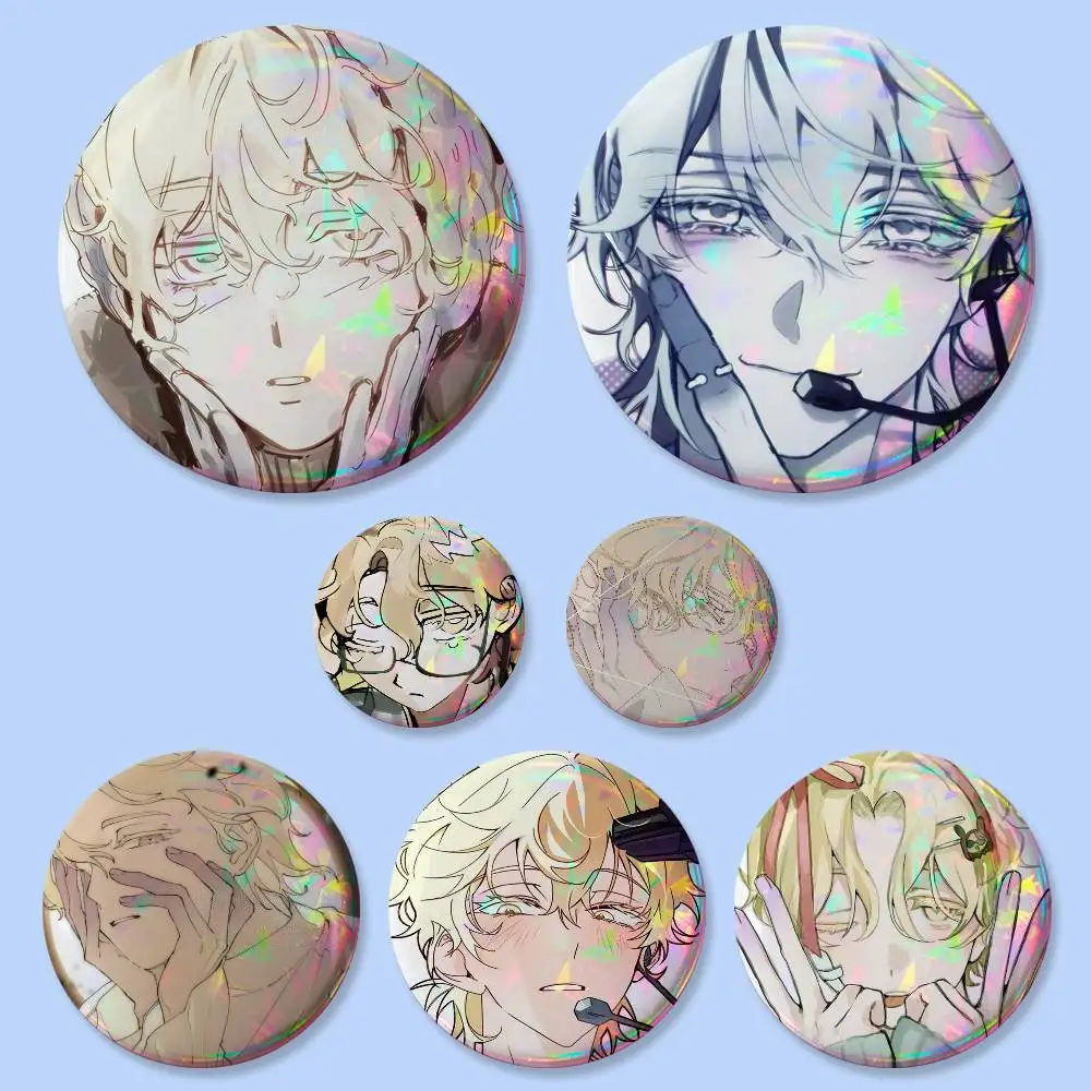 1pc Anime Alien Stage Luka Badges 25 32 44 58 75 mm Round Cosplay Pin Bag Decor Fans Collect Friends Gifts Brooch Souvenir