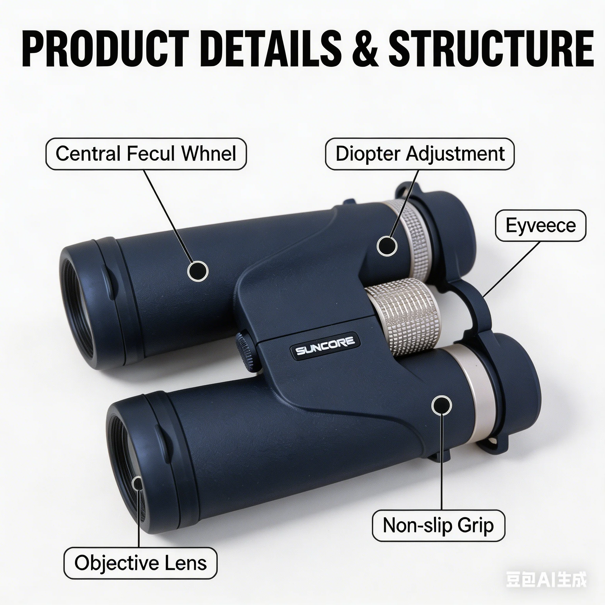 

10×42 binoculars XZ, suitable for birdwatching, hunting, concerts, theater, opera, travel, and sightseeing.