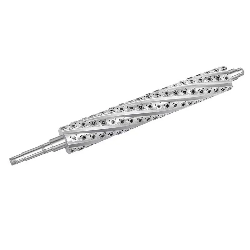 High Precision Cutting for 330mm Planer & Jointer High Quality Spiral Cutter Head  Made by Carbide Insert Blade for Woodworking