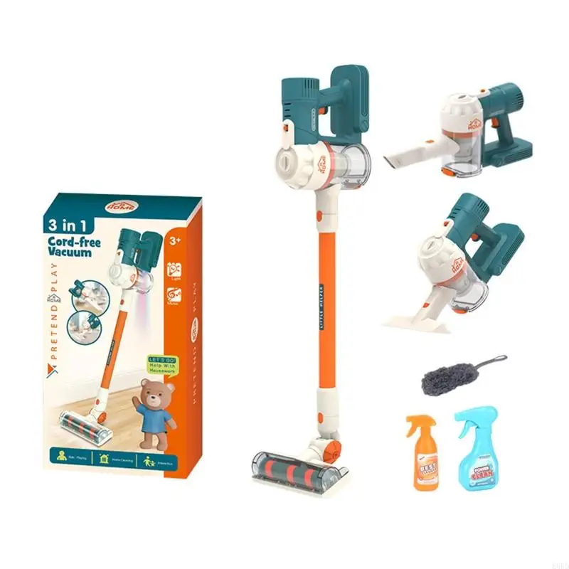 

Interactive House Cleaning Toy for Play House Vacuum Cleaner Preschool Easter Gi E65D