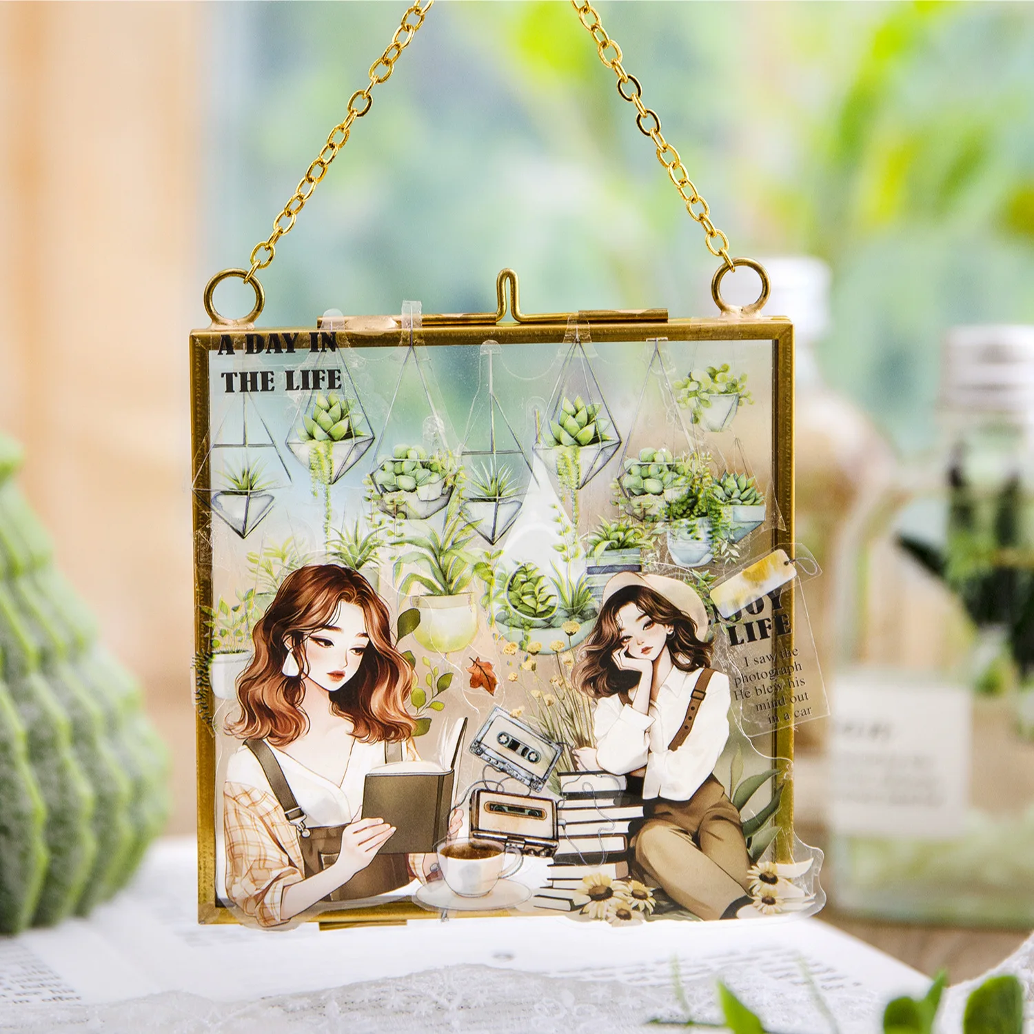 

1pcs DIY Decoration Adhesive Tapes Japanese hanging plant Washi Tapes Masking Tapes stickers stationery