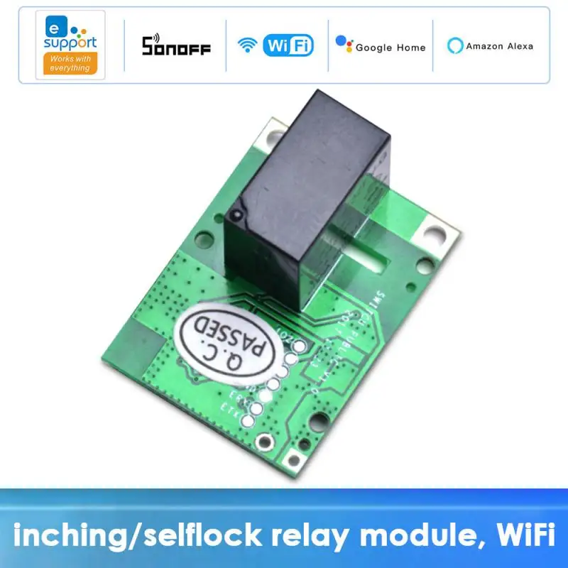 SONOFF RE5V1C DC5V Wifi Inching/selflock Relay Module Smart Home DIY Smart Switch Work With Ewelink Alexa Google Home Assistant