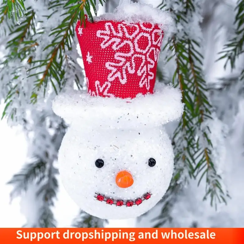 AA86 20 Pcs Christmas Fillable Ornaments Ball Clear Plastic Ornaments DIY Craft Transparent Ball For Christmas Party 3.15Inch