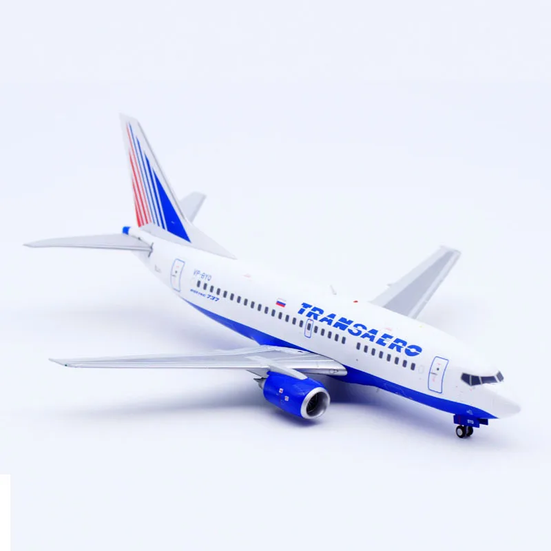 XX20251 Alloy Collectible Plane Gift JC Wings 1:200 Transaero Airlines Boeing B737-500 Diecast Aircraft Model VP-BYQ With Stand