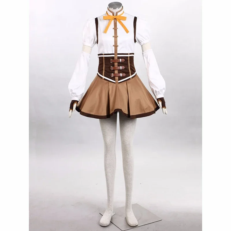 Anime Puella Magi Madoka Magica Tomoe Mami Halloween Cosplay Costume Customize for plus size adults and kids