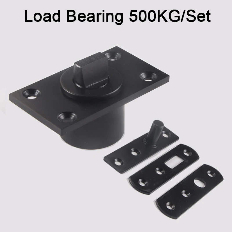 

1Set Heavy Door Pivot Hinges 360° Rotary Invisible Hidden Door Hinges Floor Spring Door Shaft Install Up and Down Loading 500KG