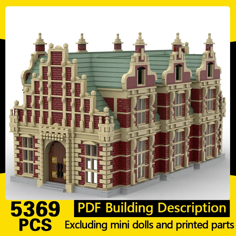 

City Street View Model MOC Building Bricks Large Exchange Modular Technology Gifts Holiday Assemble Children Toys Suit