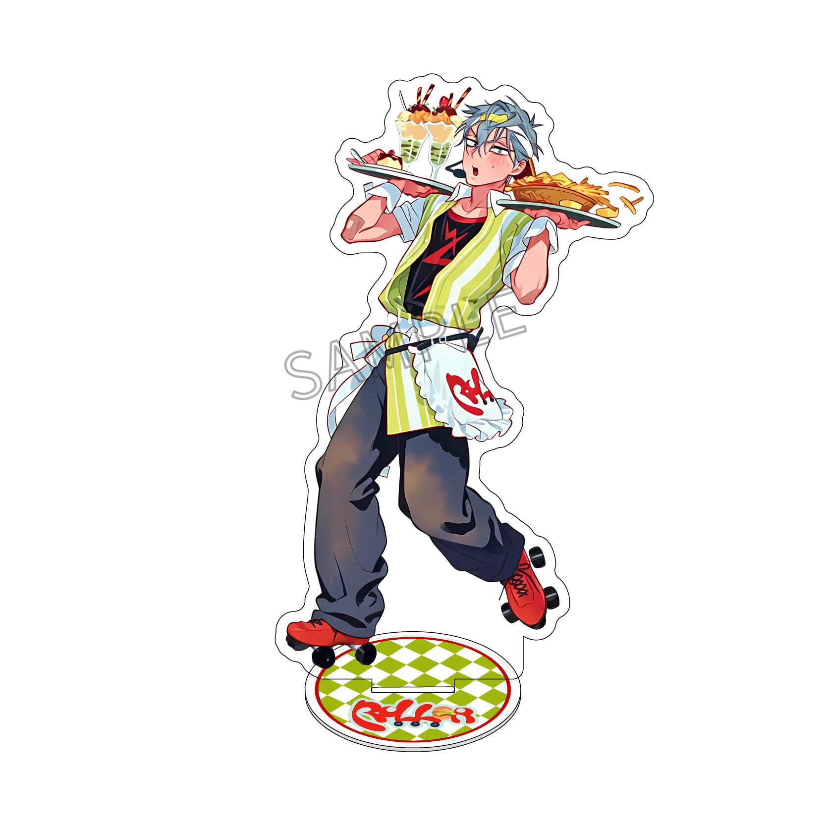 Anime Alien Stage Charakter Acryl-Schlüsselanhänger mit 15cm Desktop-Ständer Modellfigur für Cosplay Geschenk Sammlerstück Dekoration – Detail 4