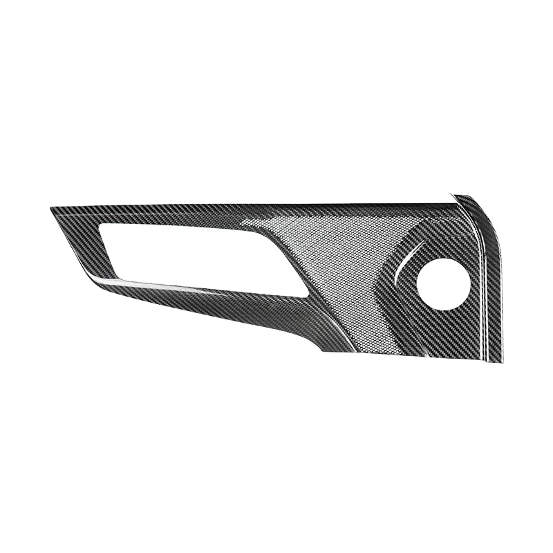 

2pcs ShaSha Dry Real Carbon Fiber Car Door Panel and Audio Cover 2024 for Ford Mustang S650 GT Interior Accessories
