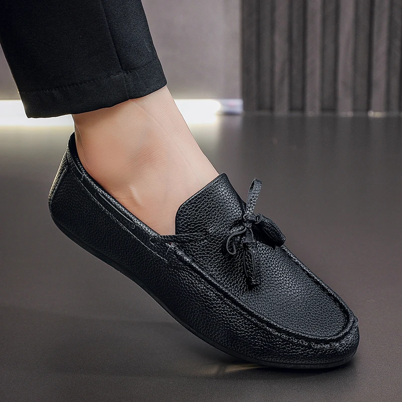 

Luxury Brand Men Loafers Fashion Man Casual Shoes Breathable Comfortable Slip-on Lazy Driving Shoes Walking Boat Shoes Moccasins