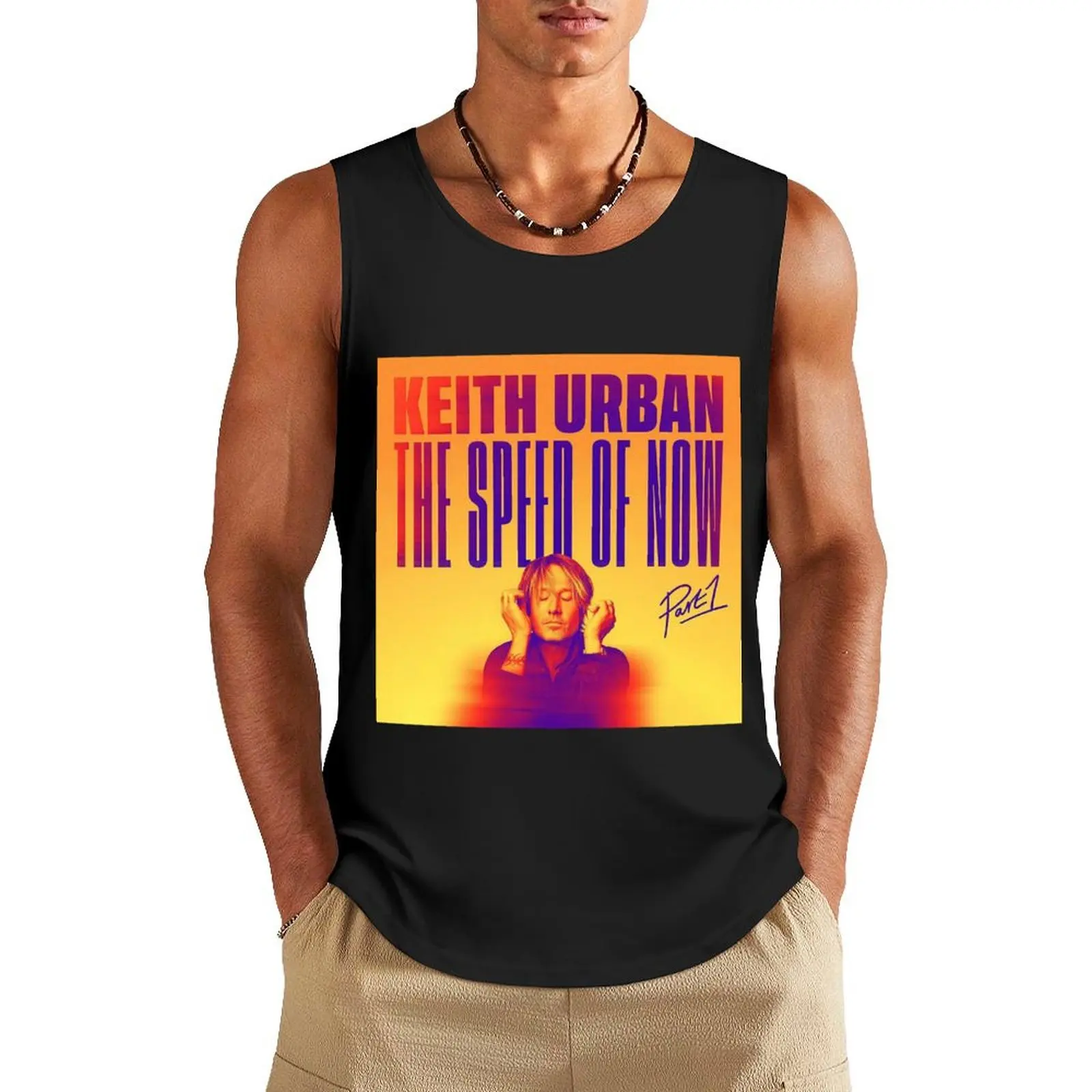 

Keith Urban THE SPEED OF NOW Tank Top Men's vest summer Men's tops Men's clothes
