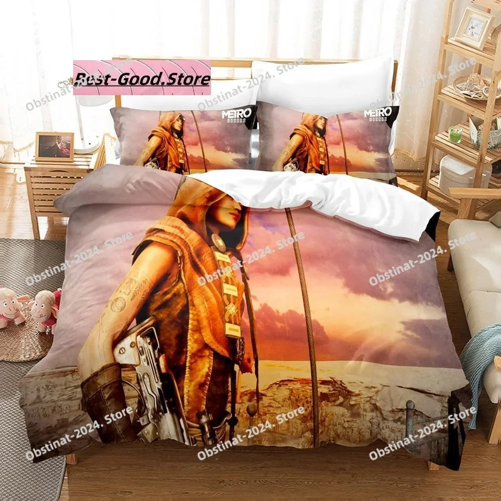 

Metro exodus Bedding Set Single Twin Full Queen King Size Bed Set Aldult Kid Bedroom Duvetcover Sets 3D Print Game bed sheet set