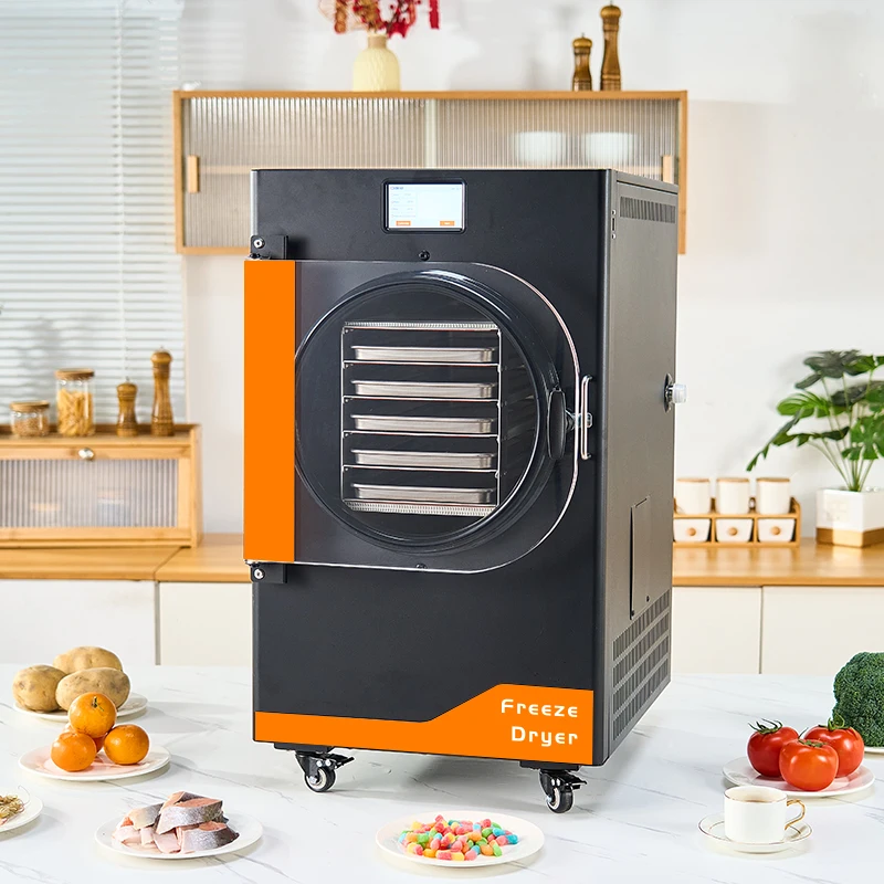 

SUGONG 10kg Freezer for Household Home Use Automatic Lyophilizer Vacuum Freeze Dryer Machine Oil for Food Processing Machine