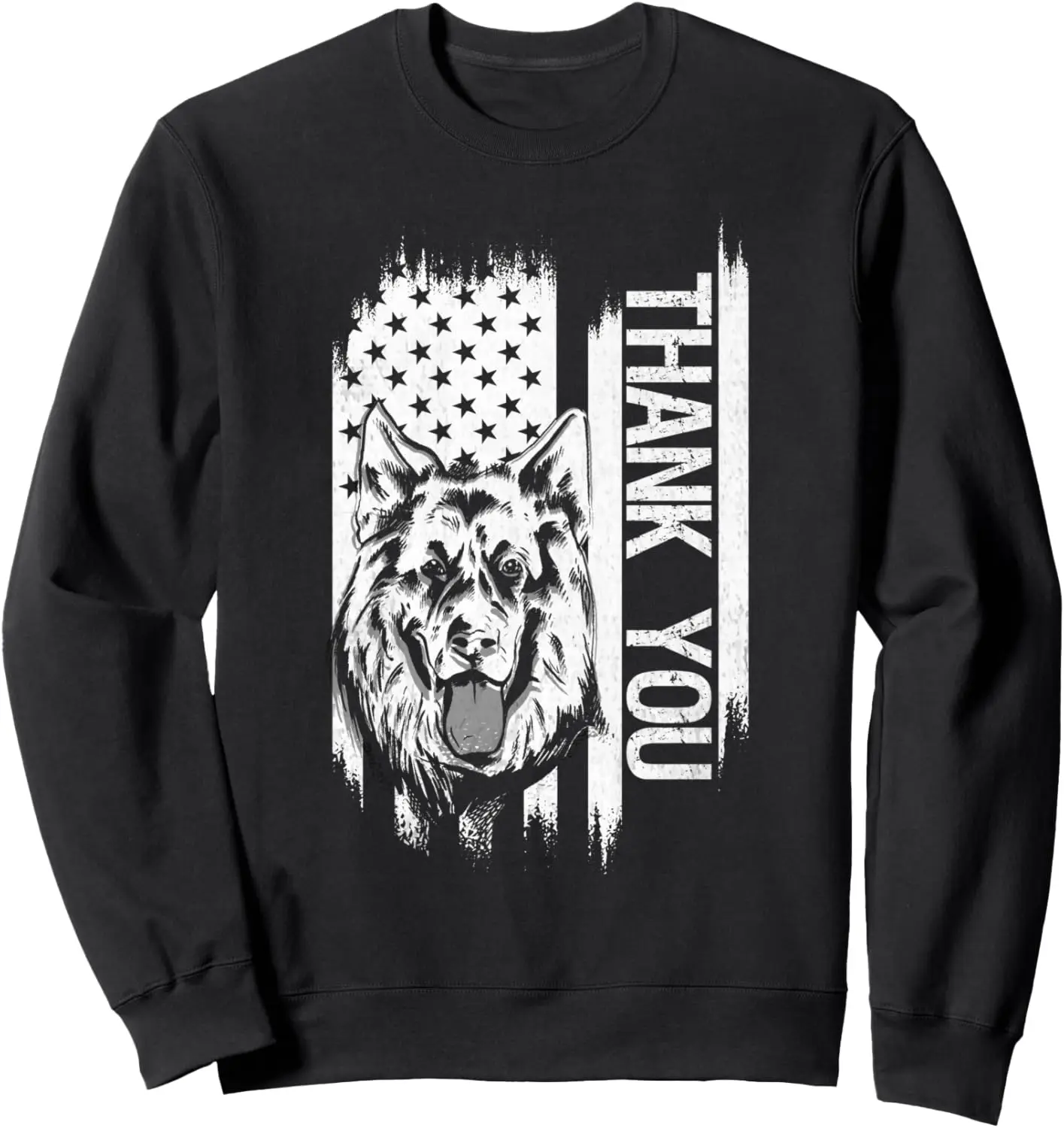 Thank you K9 police officer German Shepherd for Sheriff K9 Sweatshirt