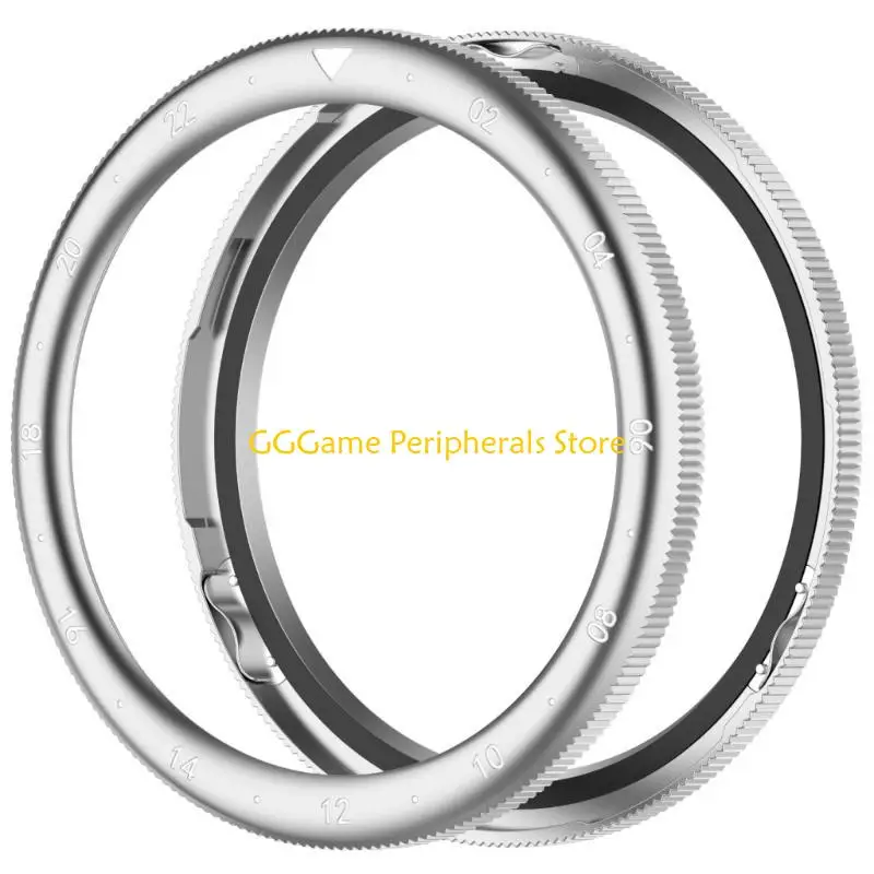 

U55B Stylish Steel Bezel Replacement Bezel Smartwatch accessory for 3/4 Smartwatches Offer enhances Aesthetic Appeal