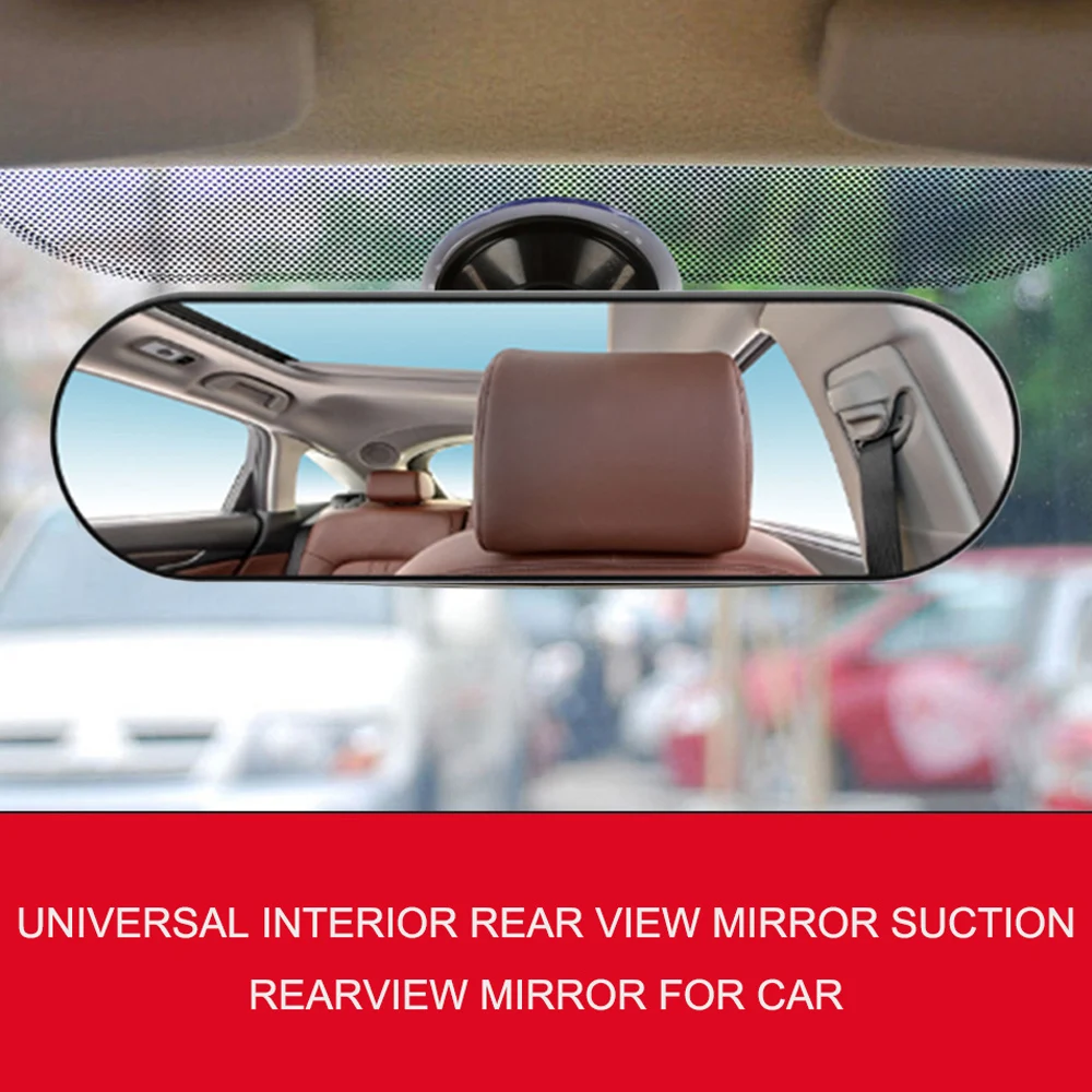 220*65mm Rear View Mirror Universal Car Truck Mirror Interior RearView Mirror Suction Cup High-definition Large Field of View