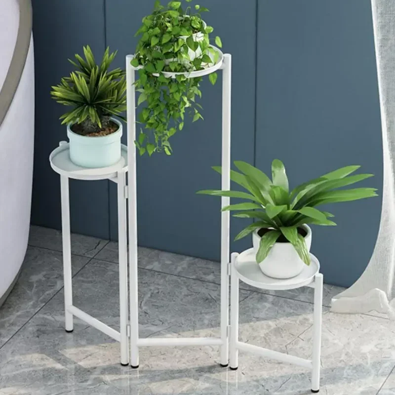 Nordic Multi-layer Plant Rack Foldable Flower Stand Floor-Mounted Organizer Home Decor Drop-off Flower Pot Holder Plant Stands