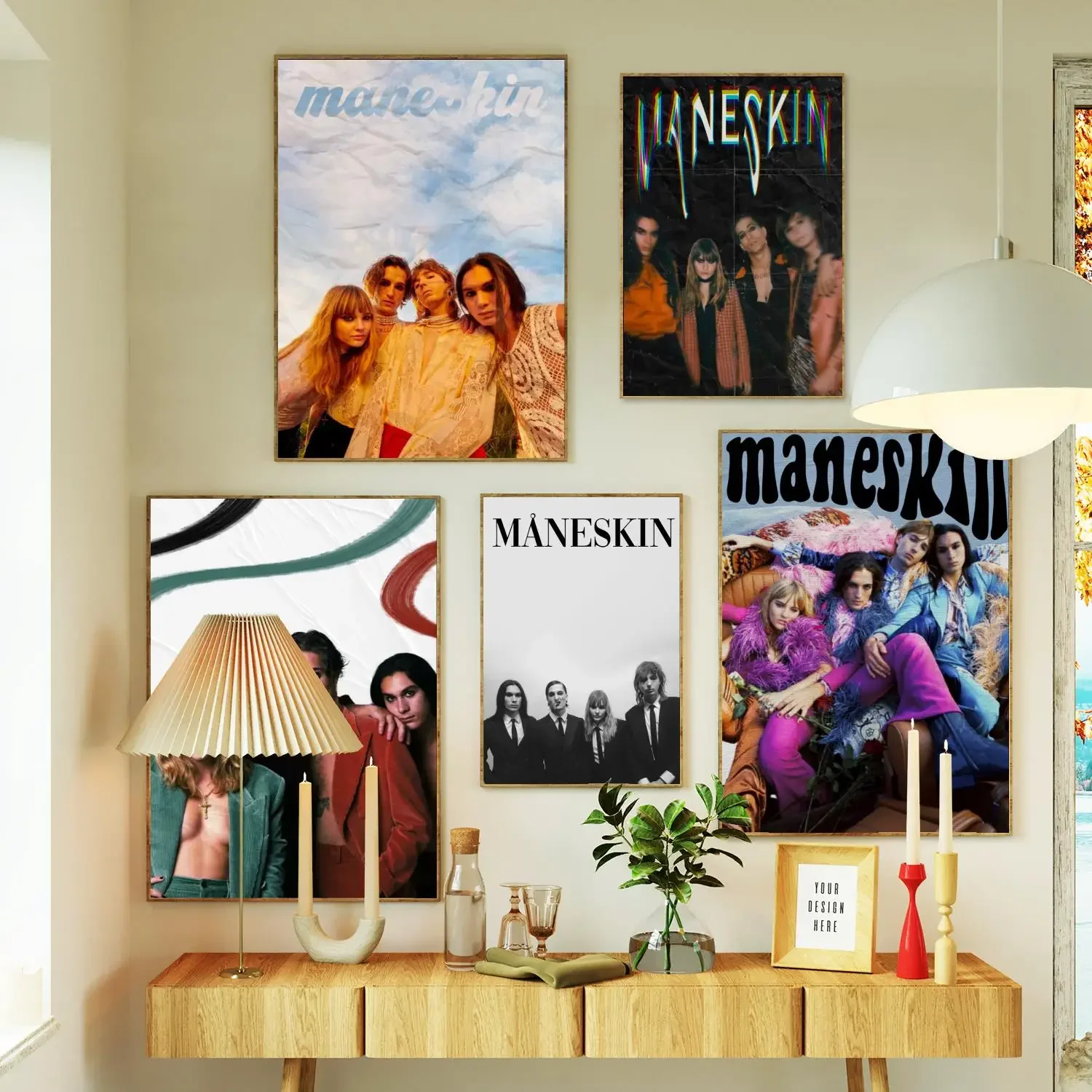 maneskin Poster Prints Wall Art Canvas Painting Poster For Modern Family Living Room Home Decor