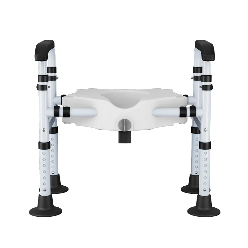 قضبان إمساك مقعد المرحاض المرتفعة من الفولاذ المقاوم للصدأ، قضيب مساعدة مقاوم للصدأ لمعدات سلامة الحمام لكبار السن #5