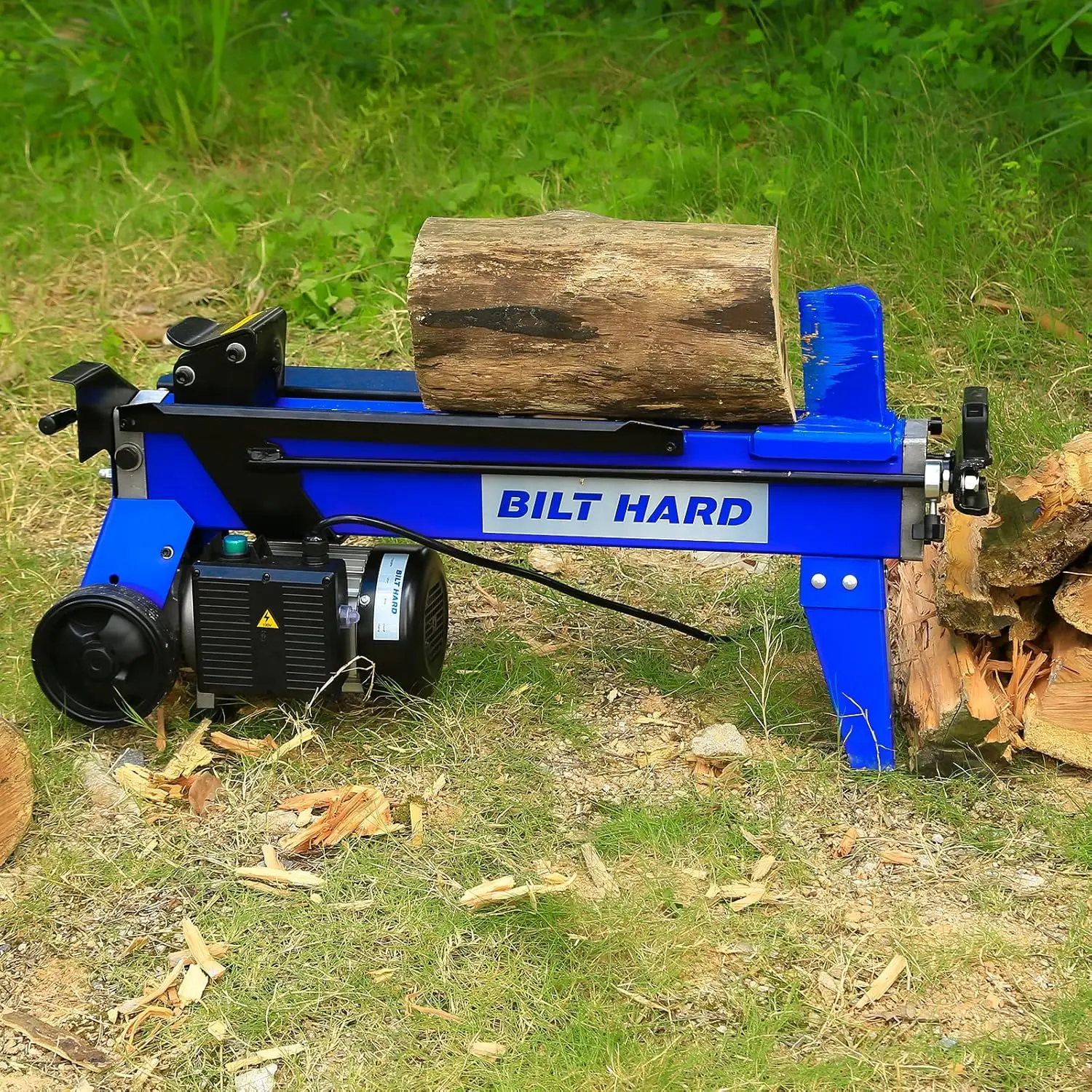 

HARD Log Splitter 6.5 Ton, Wood Splitter Electric Powered 15Amp, with Hydraulic Ram, Electric Firewood Splitting Machine