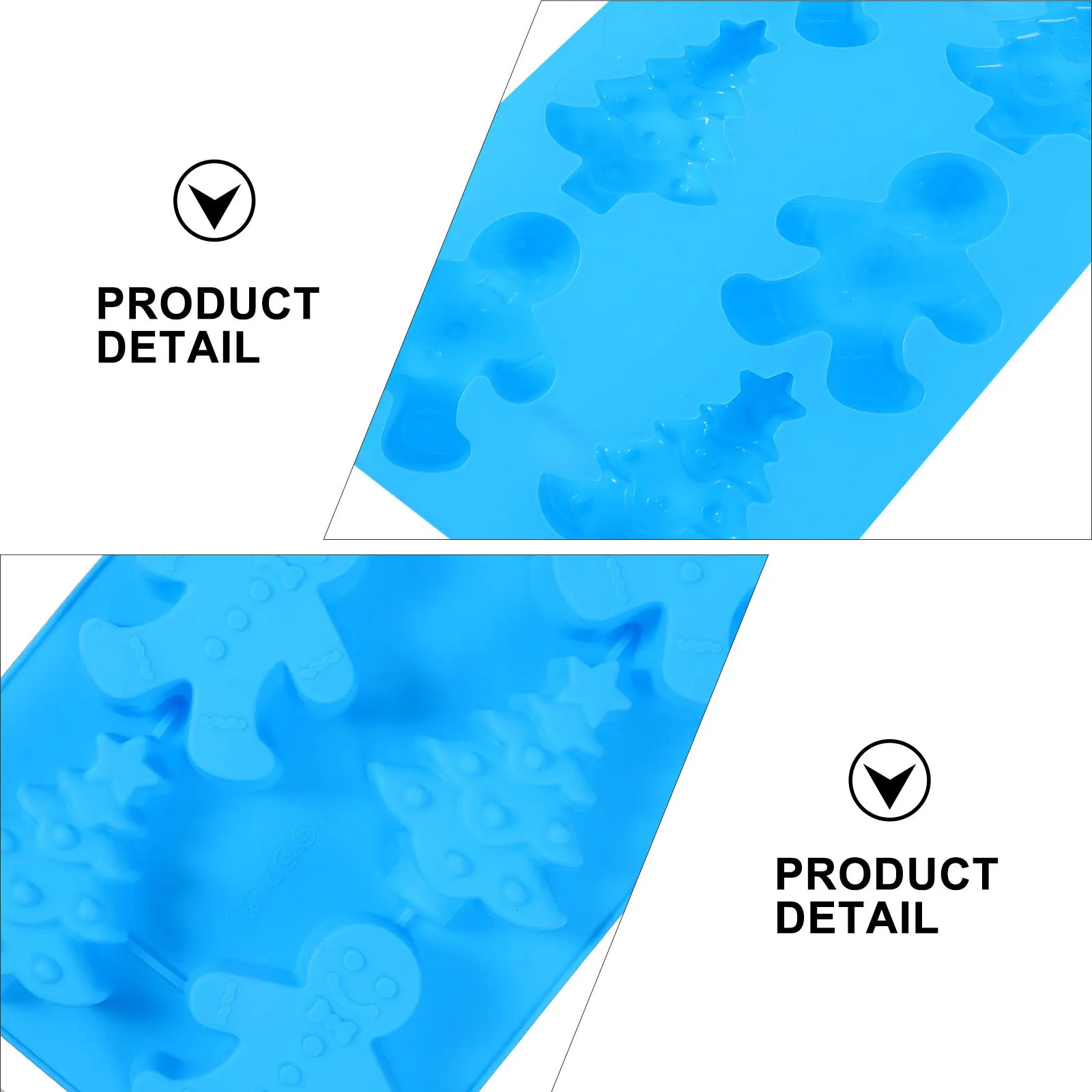 

Silicone Cake Mold Christmas Tree Gingerbread Man Shape DIY Baking Accessories Safe Food Grade Material