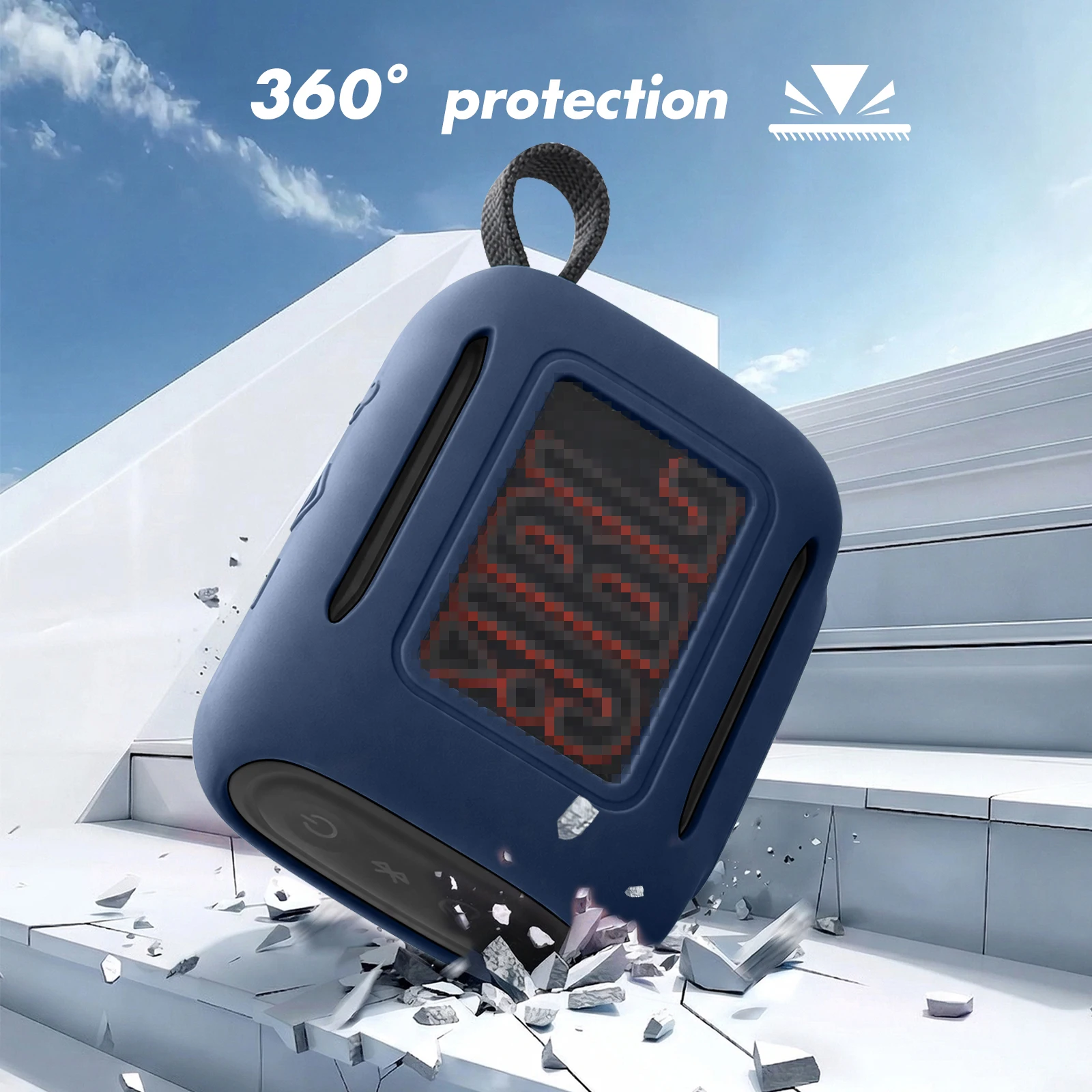 Silicone Case for JBL GO5 BT Speaker Soft Protective Shell Bluetooth Speaker Protective Cover Skin Outdoor Carying Sleeve