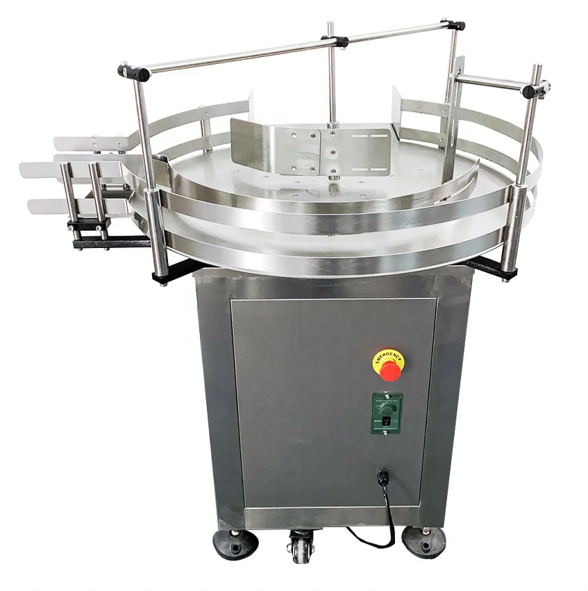 Máquina de mesa giratoria de recolección de descrambler de botellas de plástico/polipropileno/polietileno