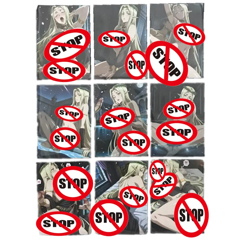 9 قطعة/المجموعة شخصيات أنيمي مثير عارية بطاقات الأسود الوحش سيليستين Lucullus الكبار 18 + ألعاب هواية محلية الصنع هدية جمع بطاقات #2