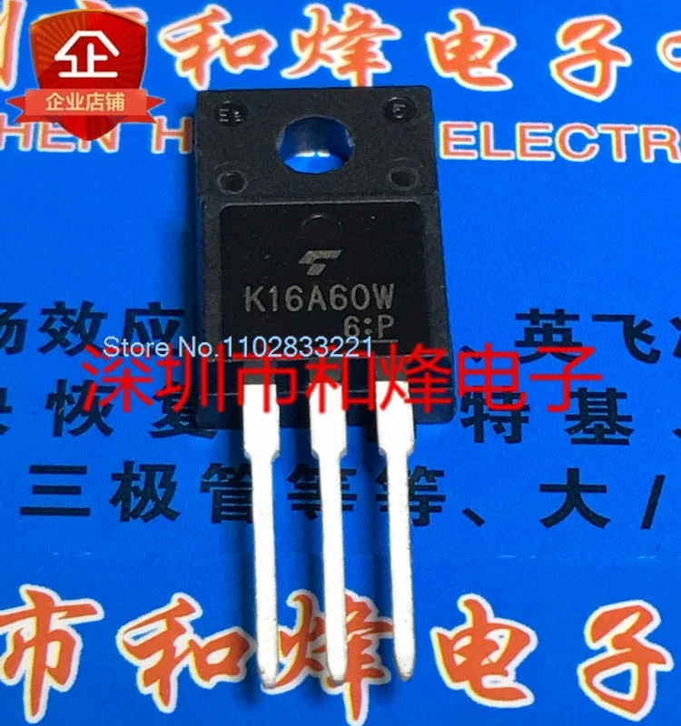 （10PCS/LOT） K16A60W TK16A60W  TO-220F 600V 15.8A