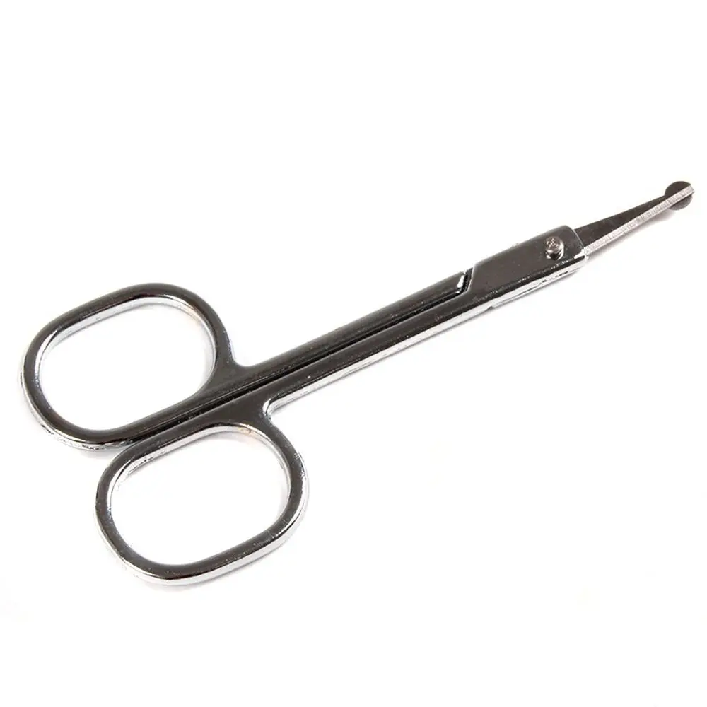 Nova ferramenta aparador de unhas nariz curvo tesoura cabelo orelha aparadores faciais ferramenta beleza aço inoxidável