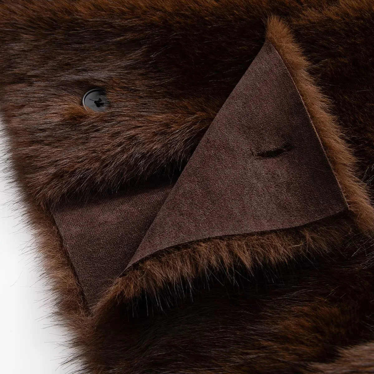 Zimní nová dámská ležérní módní temperamentní dojíždějící styl všestranná oboustranná bunda s dlouhým rukávem a efektem umělé kožešiny 2025 - náhled 5