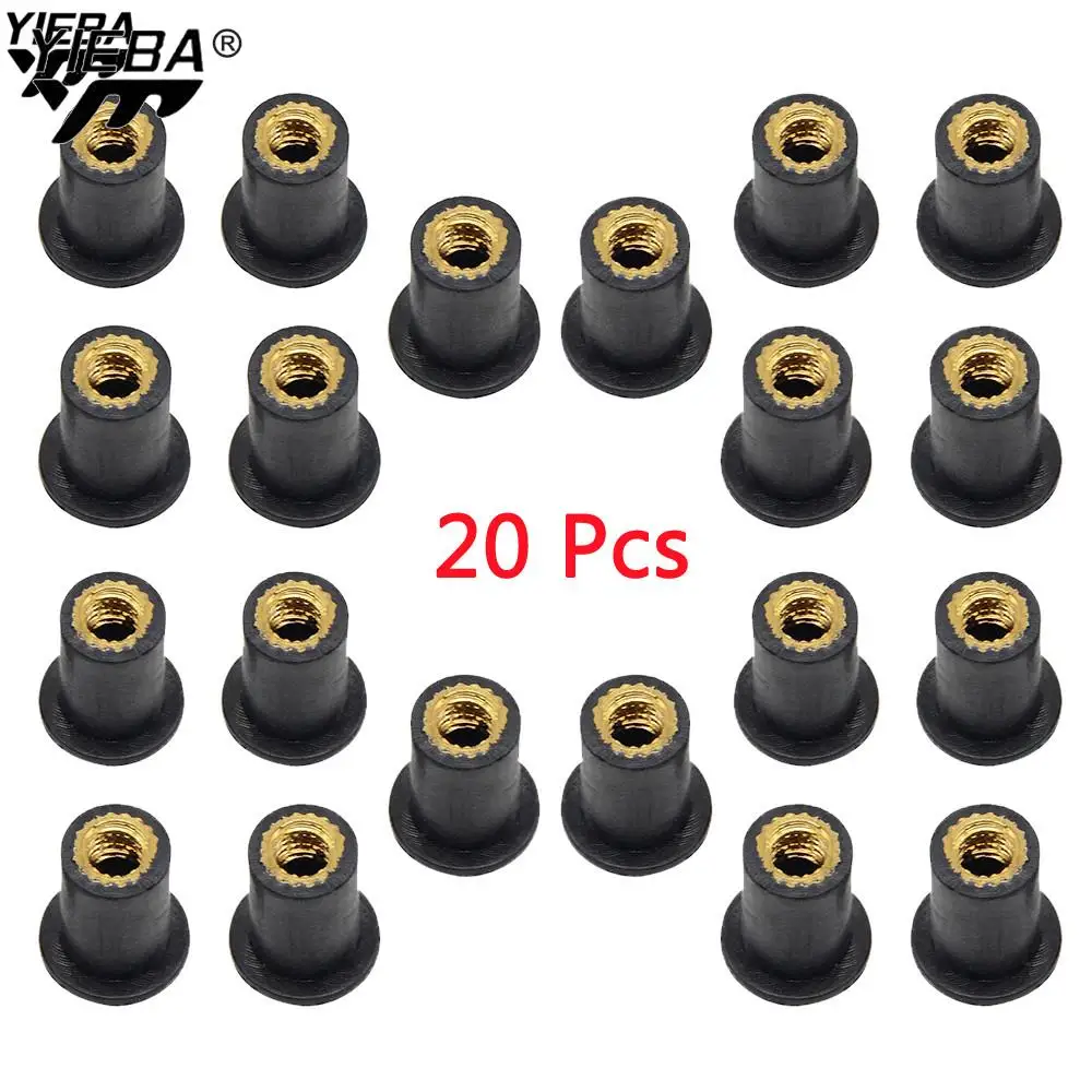 M5 5MM Motorcycle Windscreen Well nut Rubber Well Nuts FOR Kawasaki ninja zx6r zx9r zx12r z800 z1000 z750 Z250 ER6N/F BMW E46