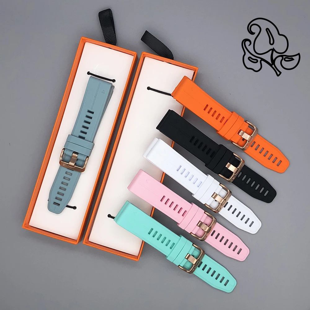 QuickFit 20mm Watch Band For Garmin Fenix 8 43mm Approach S70(42mm)Solar/6S 5S Plus Silicone Strap Epix Pro Gen 2 42mm Mk2S Belt