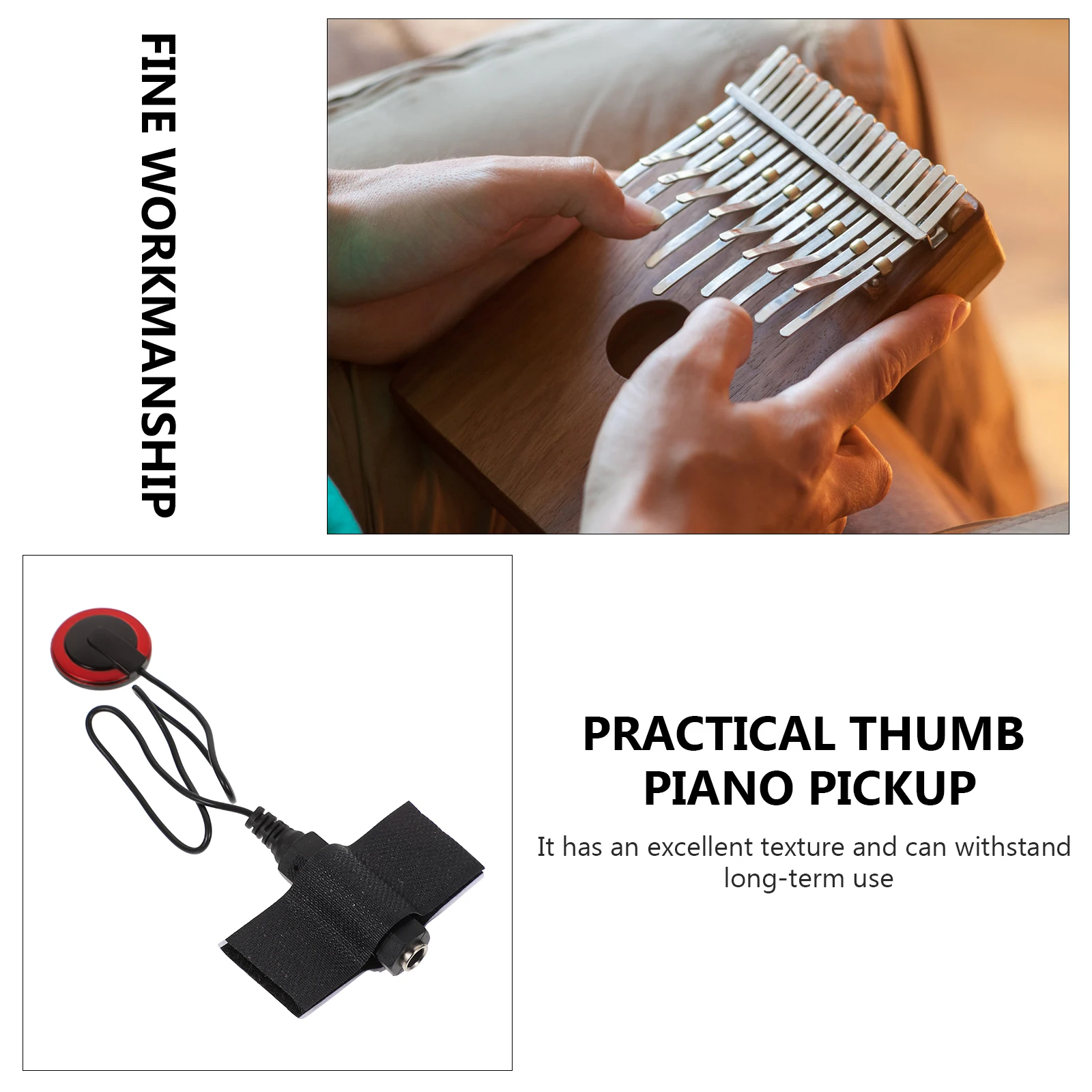 

Acoustic Pickup Instrument Transducer Keyboard Practical Thumb Piano