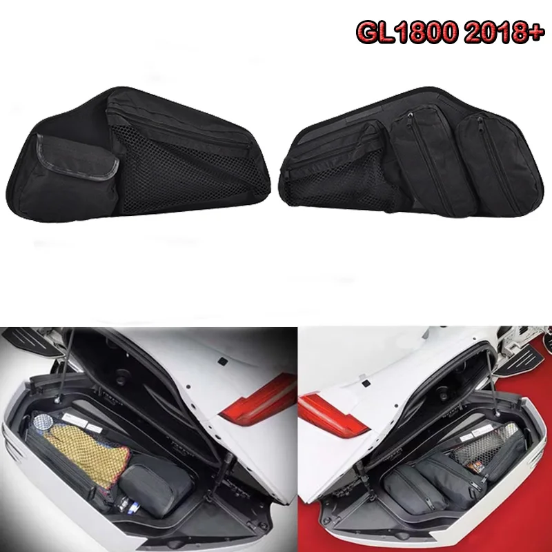 For Goldwing 1800 F6B GL1800 2018-2021 Motorcycle Trunk Lid Organizer Bag Tool Pouch Pair Left Right
