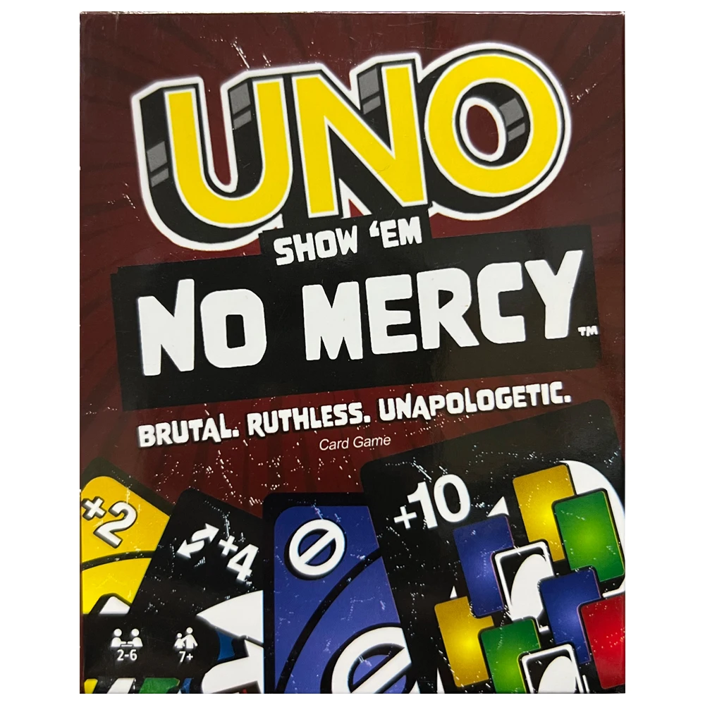 Uno No mercy Game Board Games UNO Cards Table Family Party Entertainment UNO Games Card Toys Children Birthday Christmas