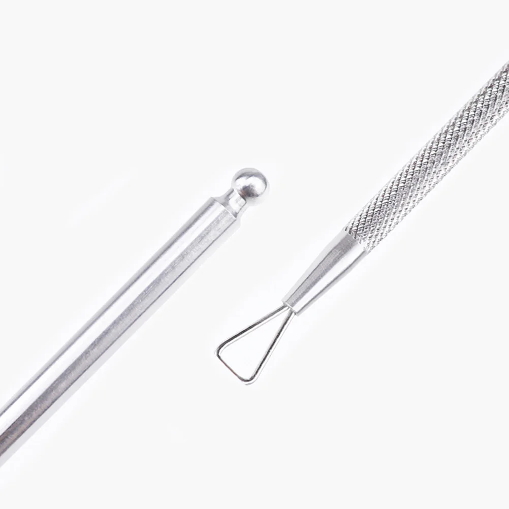 

3pcs Stainless Steel Cuticle Pusher Triangle Round Double-Side Nail Art Tool For Cuticle Care Shaper Cleaner Remover Prep