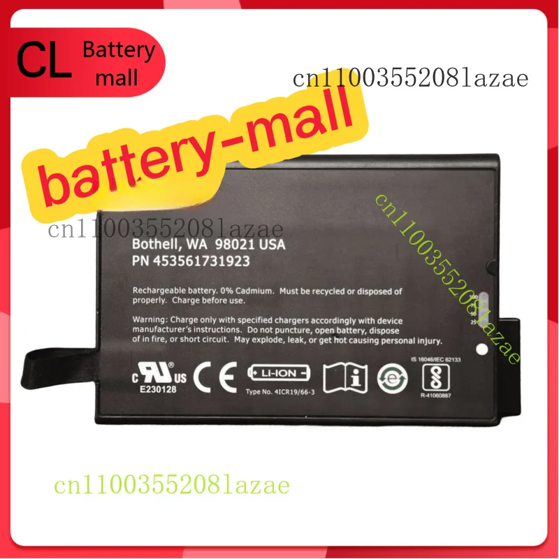 

New Genuine PN 453561731923 for Philips WA 98021 Healthcare Battery 41CR19/66-3
