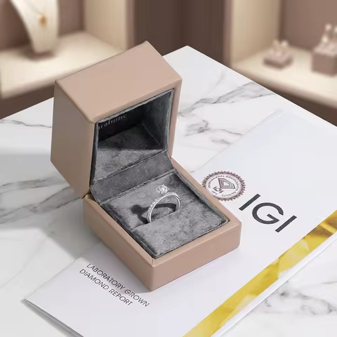 Lab Grown Diamond Engagement Ring 1.56 ctt D Color VVS Clarity 4 Prong Solitaire S925 Sterling Silver Rings