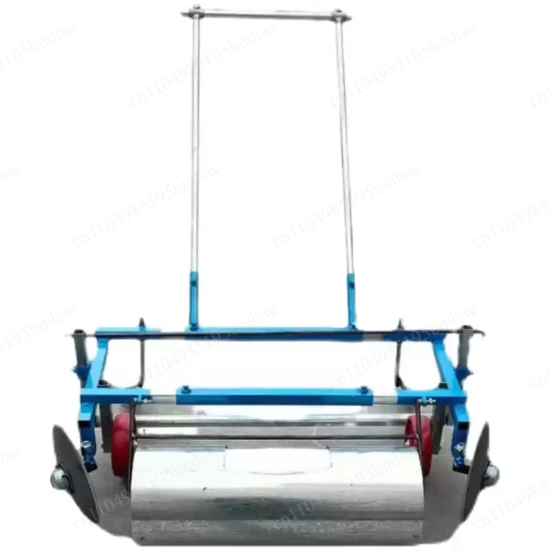 Manual miniature agricultural mulching machine, plastic film laying machine, roller-type mulching machine.
