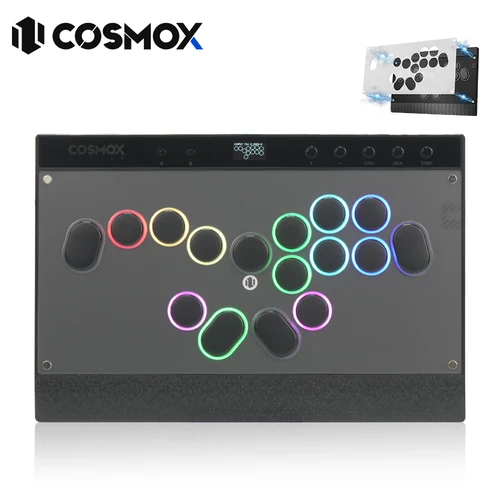Imagen 1 del producto Alta42-COSMOX C16S controlador sin palanca Joystick Hitbox para interruptor de vapor Ps4 Ps5 Panel acrílico magnético Arcade 1.5U teclas