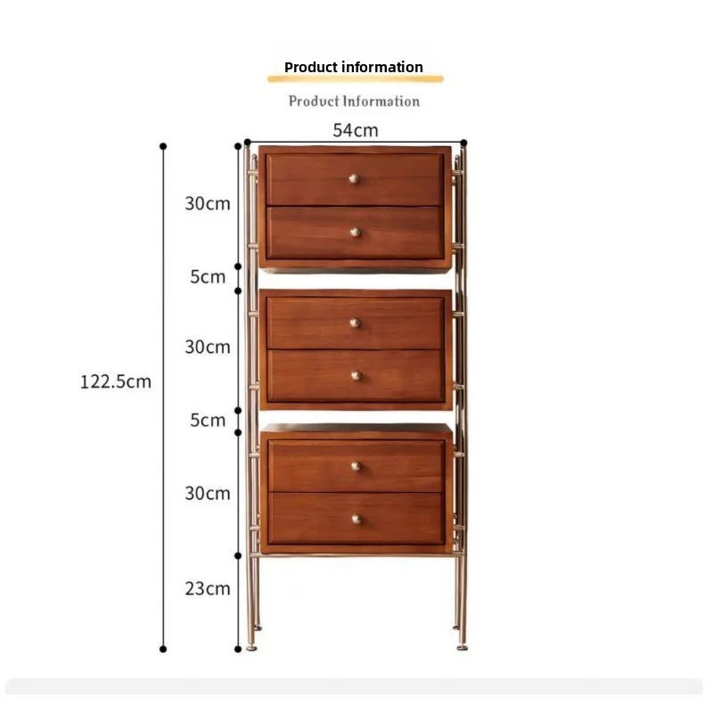 

Книжный шкаф из цельного дерева, многослойный шкаф для хранения журналов в средневековом стиле для дома, гостиной